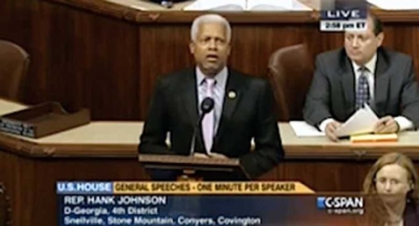 Rep. Hank Johnson recites &quot;I can&#039;t breathe&quot; on the House Floor on December 4, 2014