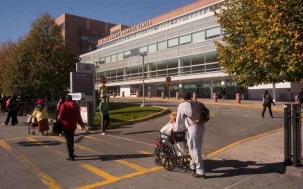 Kings County Hospital, in Brooklyn, where patients wait for an average of 15 hours to be admitted. 